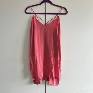 ANTHROPOLOGIE MAEVE Shirt Womens size 0 Rose Pink Meret Silk Tunic Tank NWT